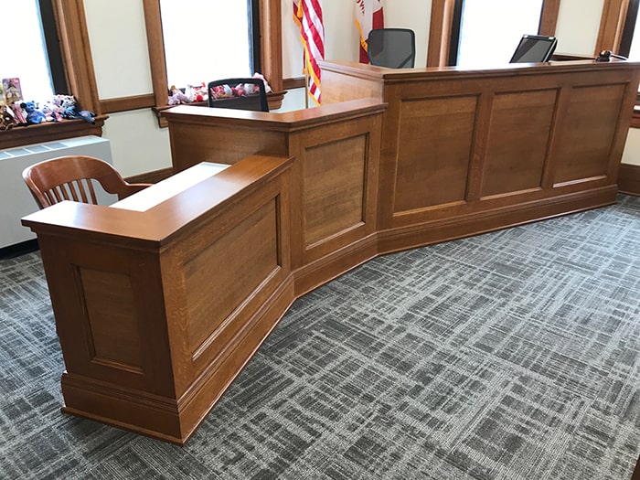 Johnson County courtroom