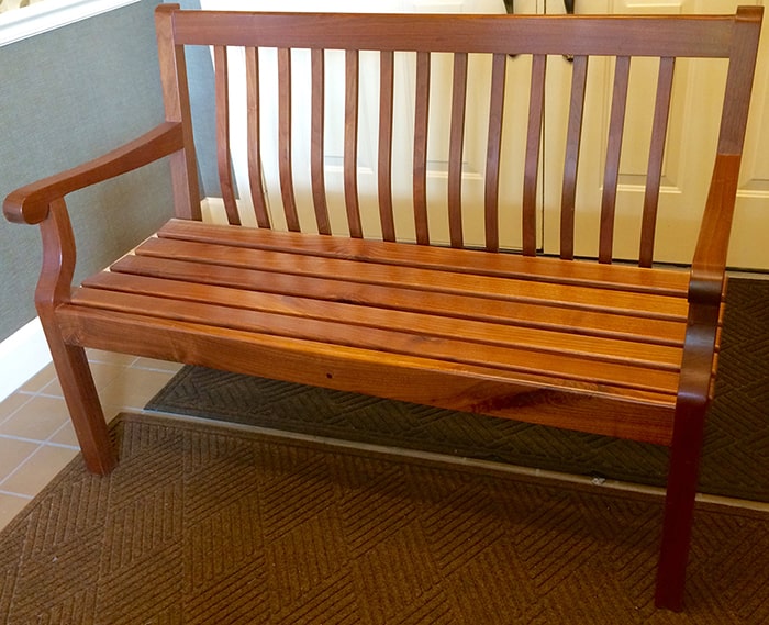 Walnut bench