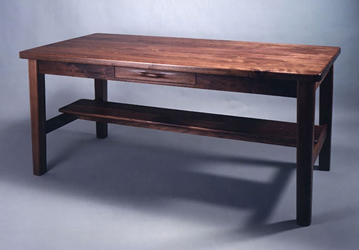 Walnut work bench