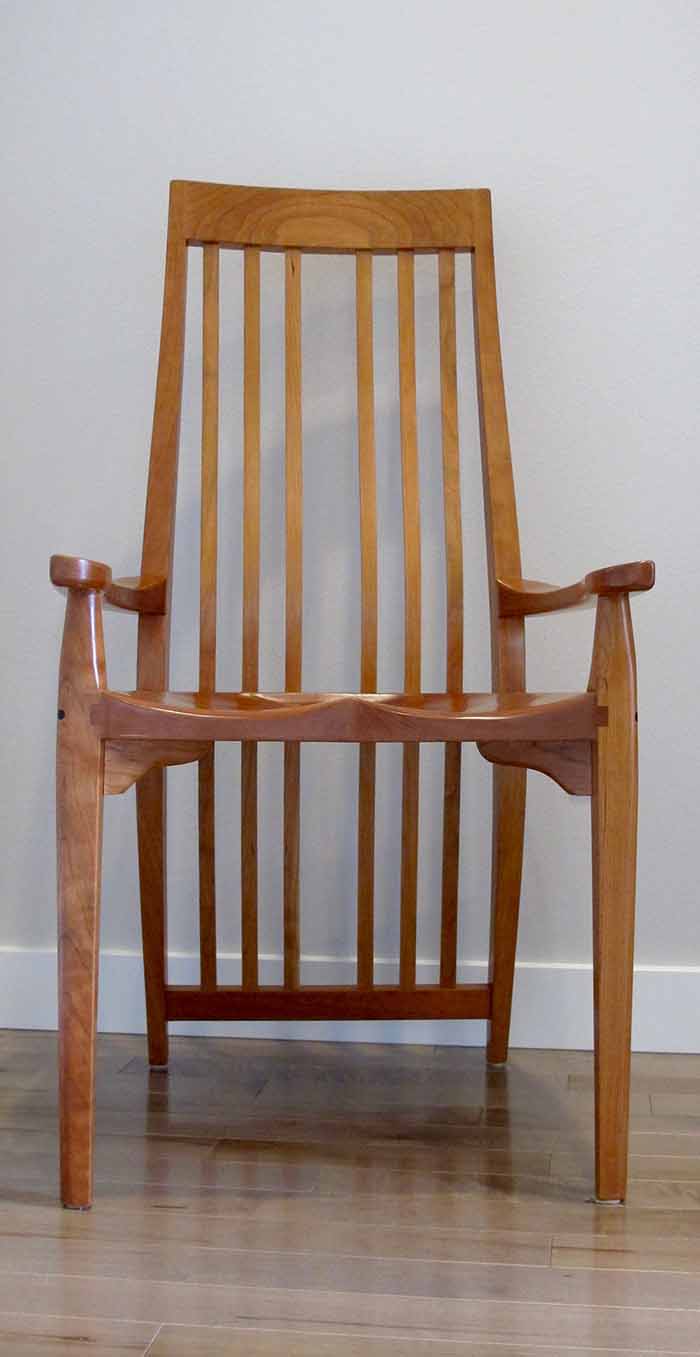 Cherry dining arm chair