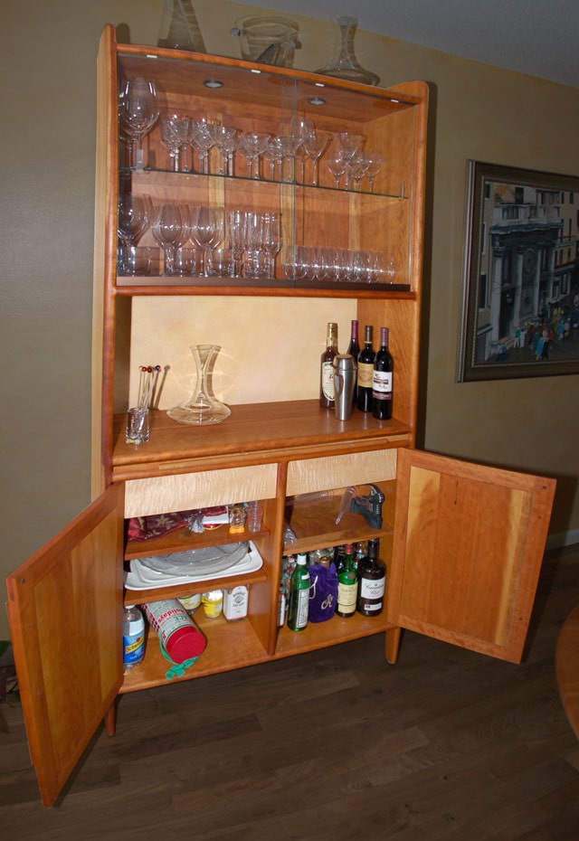 Oak entertainment center